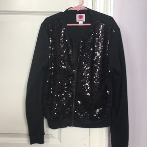 Black sequin jacket never worn